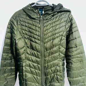 Only Olive Quilted Jacket Large